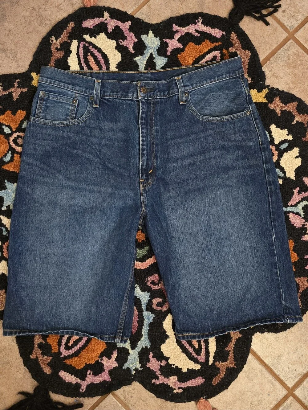 🔥🔥Baggy Levi's 569 blue denim shorts size 38🔥🔥 jorts #denim #levis #569